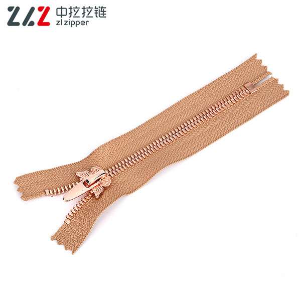 5# polished corn teeth metal zipper 02